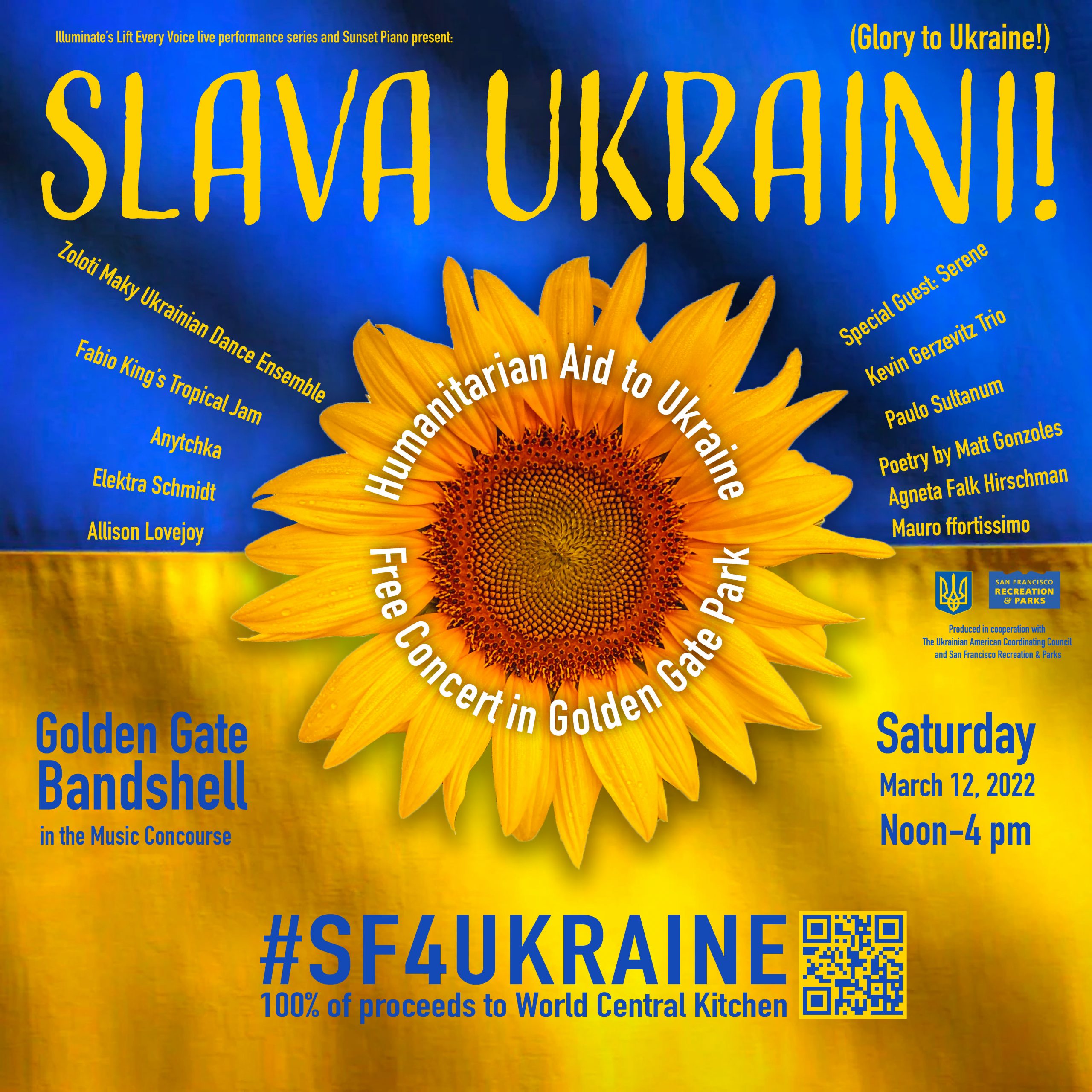 Humanitarian Relief Concert For Ukraine set for Saturday Afternoon in